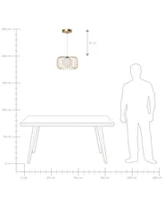 Pendant Lamp BAIROA Metal Gold_965279
