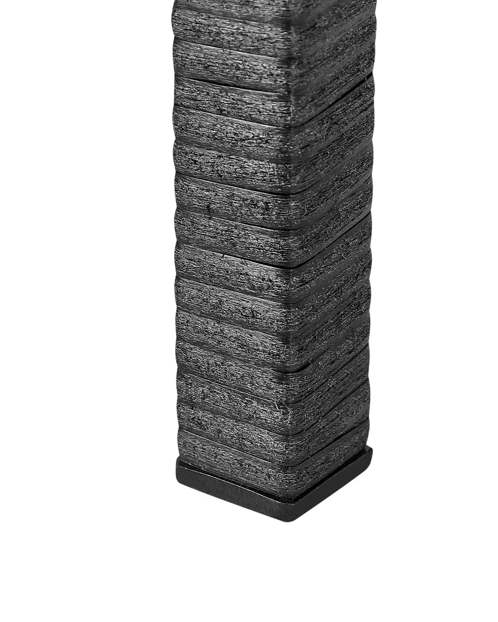 Blumentopf mit Beinen CARAGANA 77 cm Polyrattan Schwarz_914489