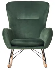 Rocking Chair ELLAN Velvet Dark Green_822942