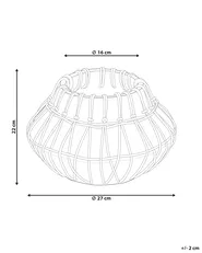 Dekovase KLUET 22 cm Keramik Braun_849890