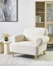 Armchair KIBERG Fabric Light Beige_959708