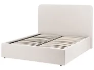 Bett mit Stauraum BRENON Stoff Hellbeige 140 x 200 cm_1055966