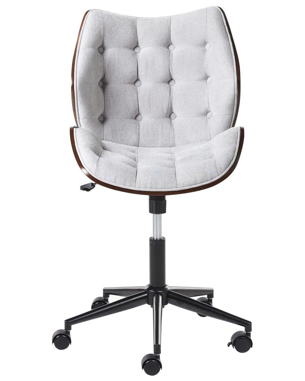 Desk Chair LOMPOC Faux Linen Grey_962921