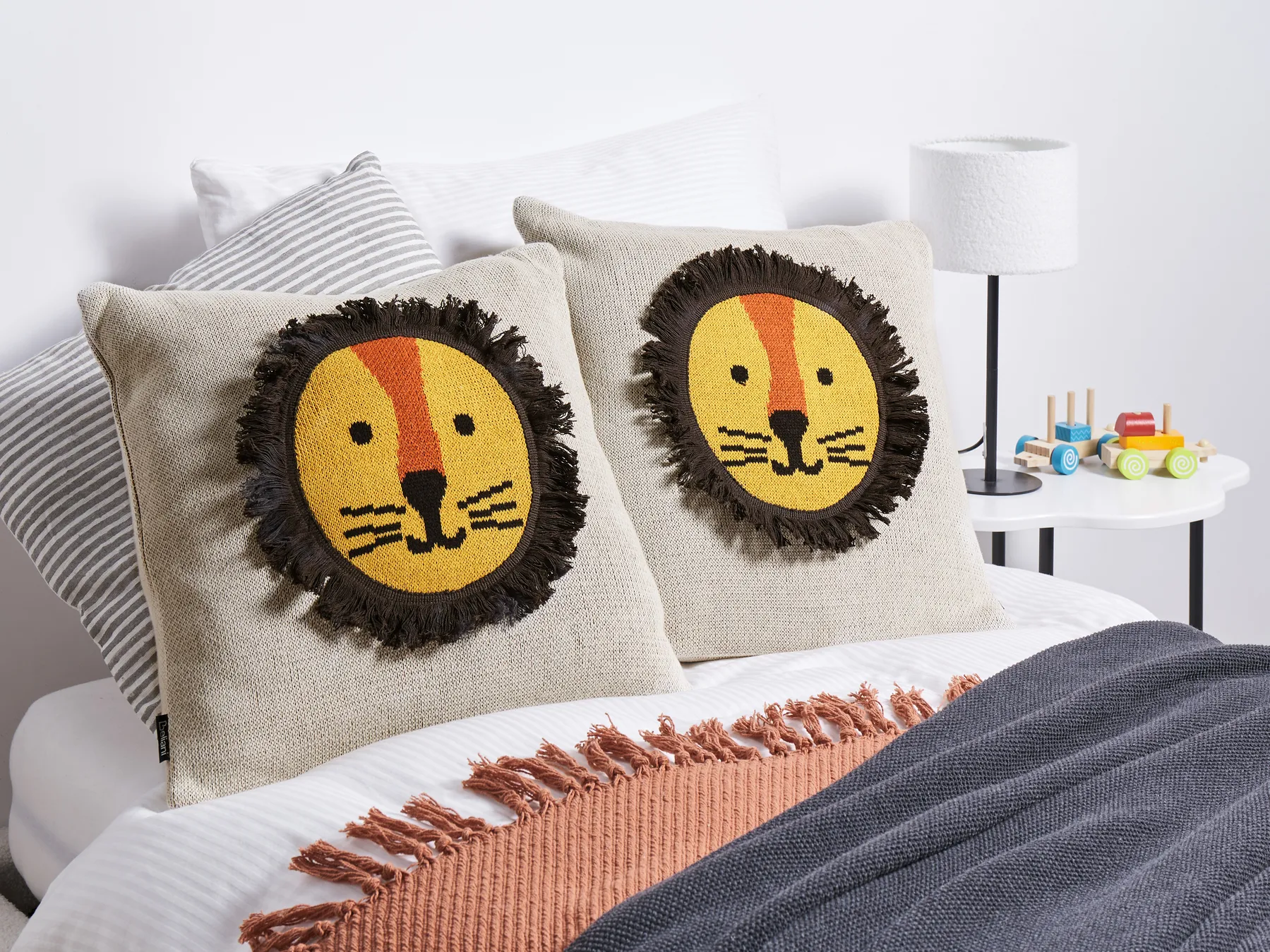 Dekokissen 2er Set SARANGAR Baumwolle 45 x 45 cm Beige_905275