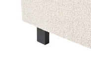 Bett mit Lattenrost Bouclé ALBI 180 x 200 cm Cremeweiß_981972