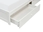 Bed with Storage Drawers BIZOU White 160 x 200 cm (EU King Size)_1033136
