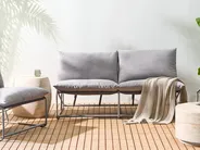 Gartensofa 2-Sitzer PICO Metall Grau_1049213