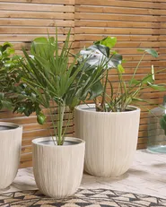 Blumenkübel CHIOS 44 cm Beige_808075