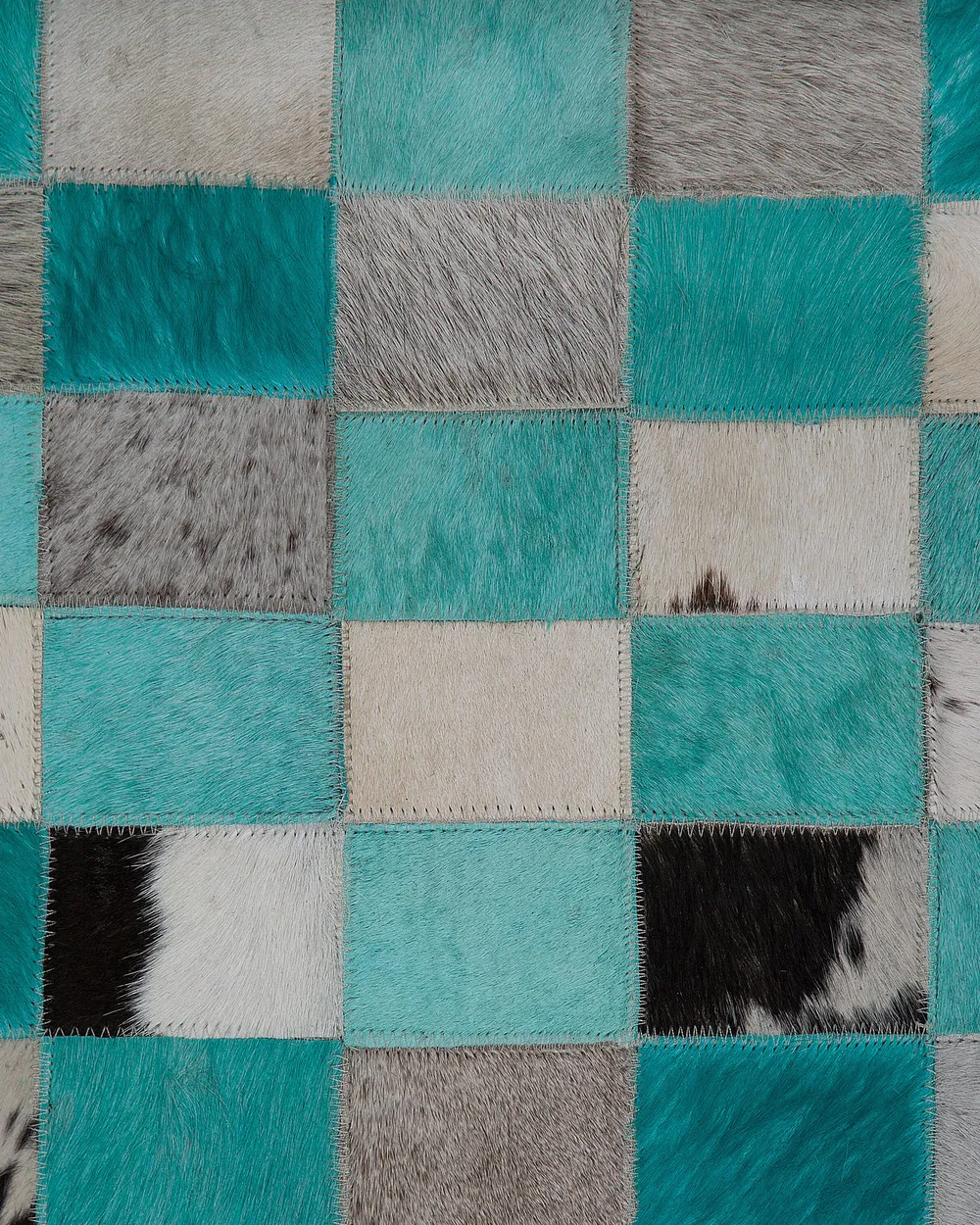 Rug NIKFER Blue 140 x 200 cm Leather_758309