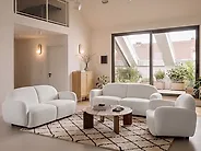 Fauteuil JULE Bouclé Blanc cassé_1167853