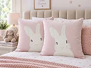 Dekokissen 2er Set IBERIS 45 x 45 cm Samtstoff Rosa_1178802