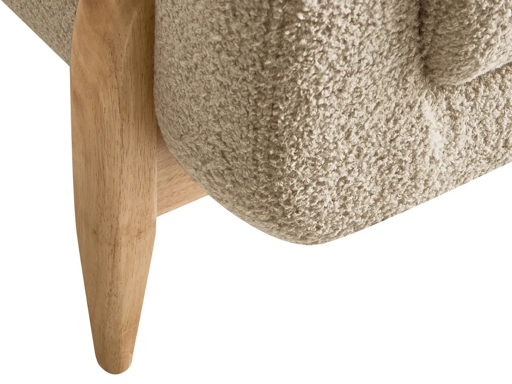 Sofa 2-Sitzer GIMO Bouclé Beige_1036298