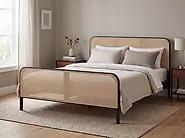 Bett mit Lattenrost Kiefernholz GONFARON 160 x 200 cm Schwarz_1179041