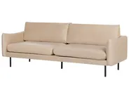 Sofa 3-Sitzer VINTERBRO Samtstoff Beige_897388