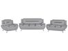 Sofa Set 6-Sitzer LEIRA Kunstleder Grau