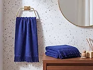 Handtücher 2er Set ATIU Baumwollfrottee Marineblau_1185075