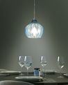 Hängeleuchte KEILA Glas Blau