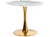 Esstisch BOCA Marmor Optik / Gold 90 cm 90 cm