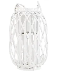 Lantern MAURITIUS 40 cm Willow Wood White_734188