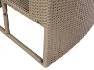 Lounge Set mit Tisch 9-Sitzer SEVERO Polyrattan Braun_678784