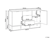 Sideboard mit 2 Türen LEDUC Weiß_1025076