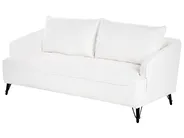 Sofa 3 Seater HOBRO Boucle White_943821