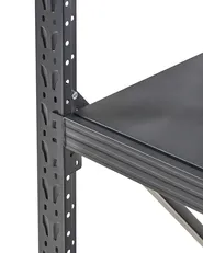 Garagenregal FIUGGI 150 cm 200 cm Metall Schwarz_1011216