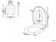 WC-Sitz FAGNANO Soft-Close-Funktion 2 in 1 Duroplast Weiß_1016481