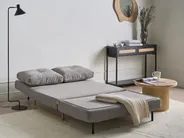 Living Room Set 6 Seater JERSLEV Fabric Grey_1016727