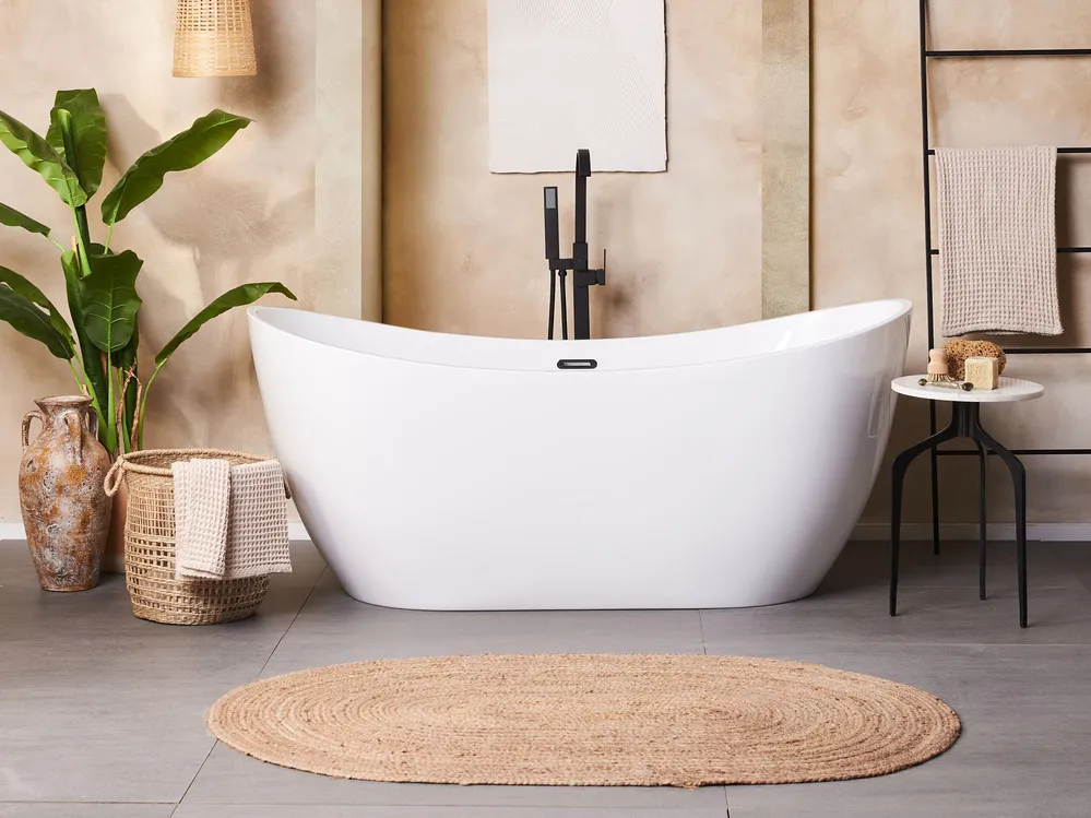 Freistehende Badewanne ANTIGUA 170 x 77 cm Weiß_862272