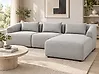 Ecksofa SVANSELE Stoff Grau linksseitig