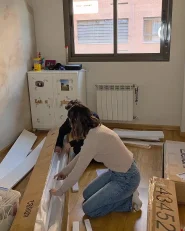 Hochbett mit Schubladen TERNAS Kiefernholz Weiß 90 x 200 cm mit Stauraum_1068109