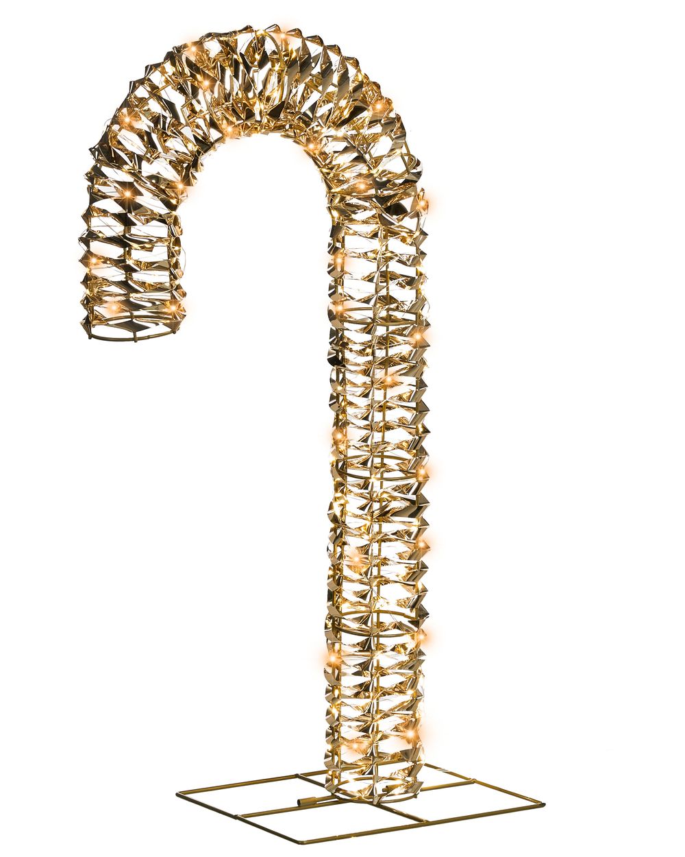 Outdoor Decoration LED NORRESO 74 cm Candy Cane Gold