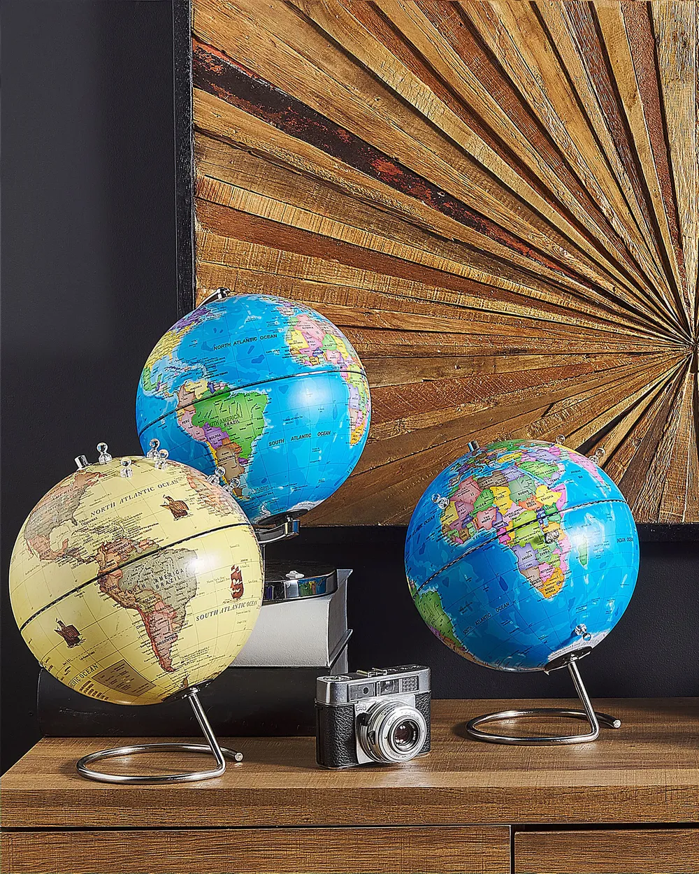 Globus LED STANLEY Blau 30 cm - Beliani.de