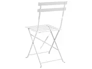 Bistro Set klappbar FIORI Metall Weiß_920567