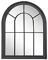 Wandspiegel EMBRY 69 cm 89 cm Metall Schwarz
