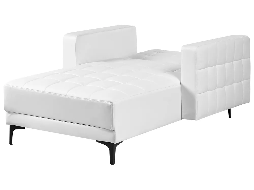 Chaise longue ABERDEEN Kunstleer Wit_1038795