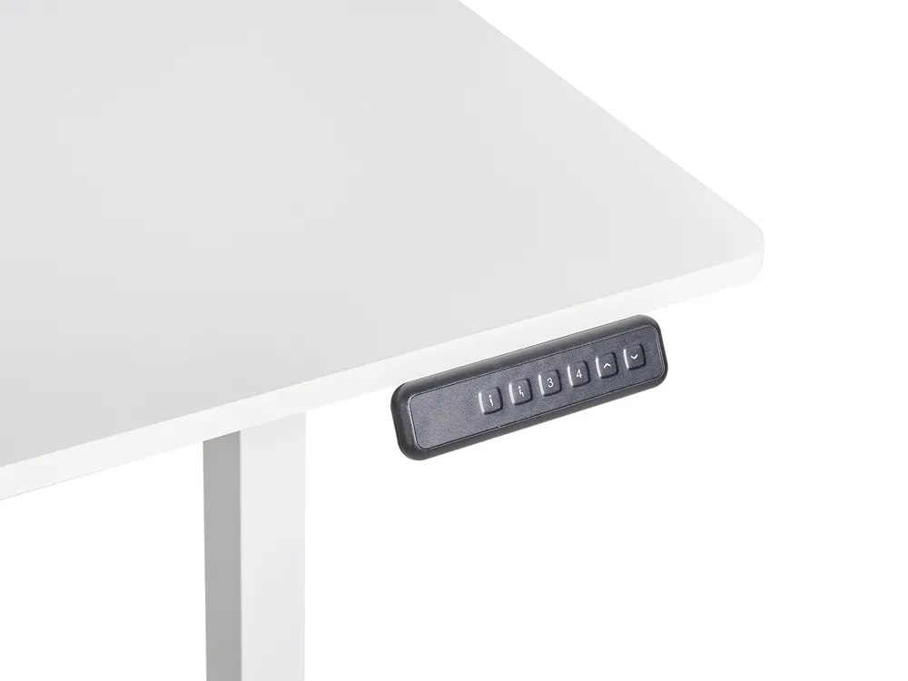 Schreibtisch elektrisch höhenverstellbar TAVARES 120 cm 60 cm Weiß_975827