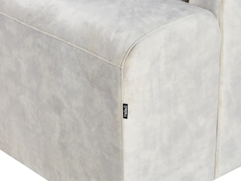 Corner Sofa 4 Seater KIRUNA Velvet Light Beige Left Hand_958045