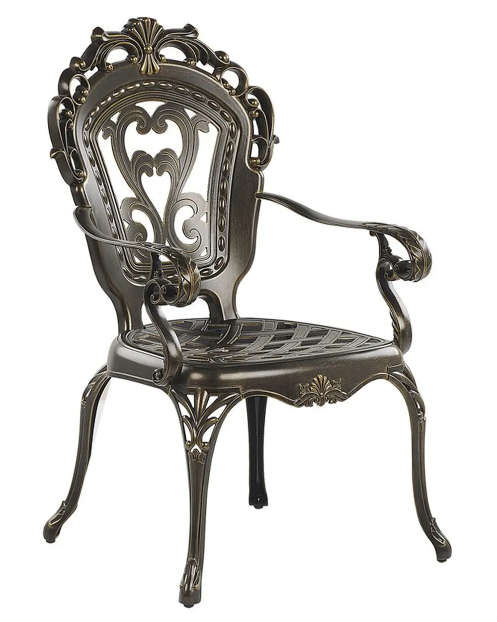 Set mit 2 Stühlen und Sitzkissen SAPRI Metall Dunkelbraun_765658