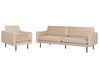 Living Room Set 4 Seater VINTERBRO Velvet Beige
