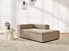 Linksseitige Chaiselongue ARDAL Cord Hellbraun