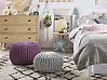 Pouf CONRAD Baumwolle Purpur