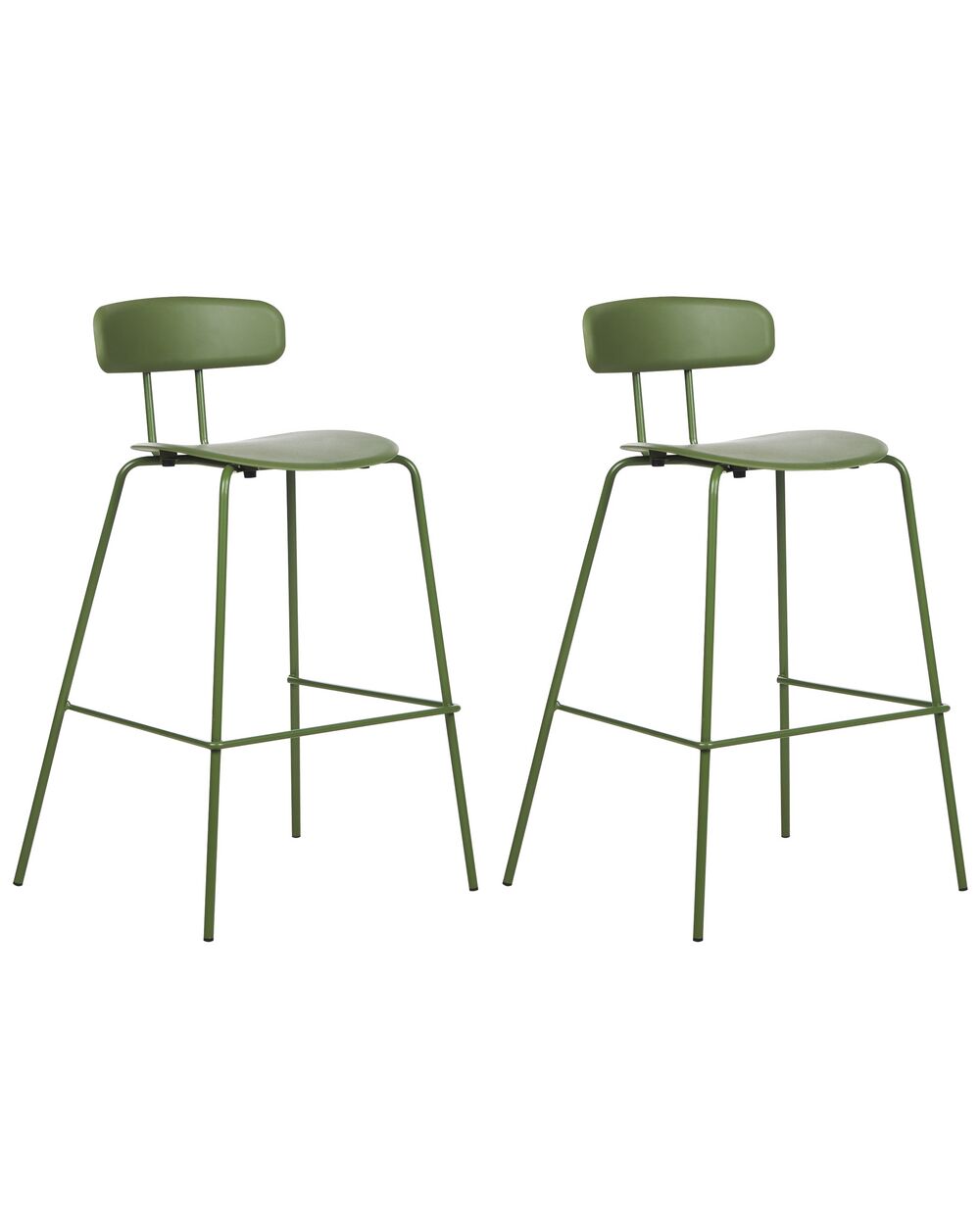 Set van 2 barstoelen SIBLEY Groen