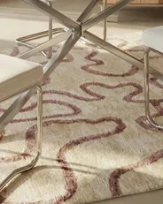Teppich KAPPAR Beige 160 x 230 cm Viskose_1047078
