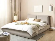 Bett mit Lattenrost Cord VINAY 160 x 200 cm Taupe_879887