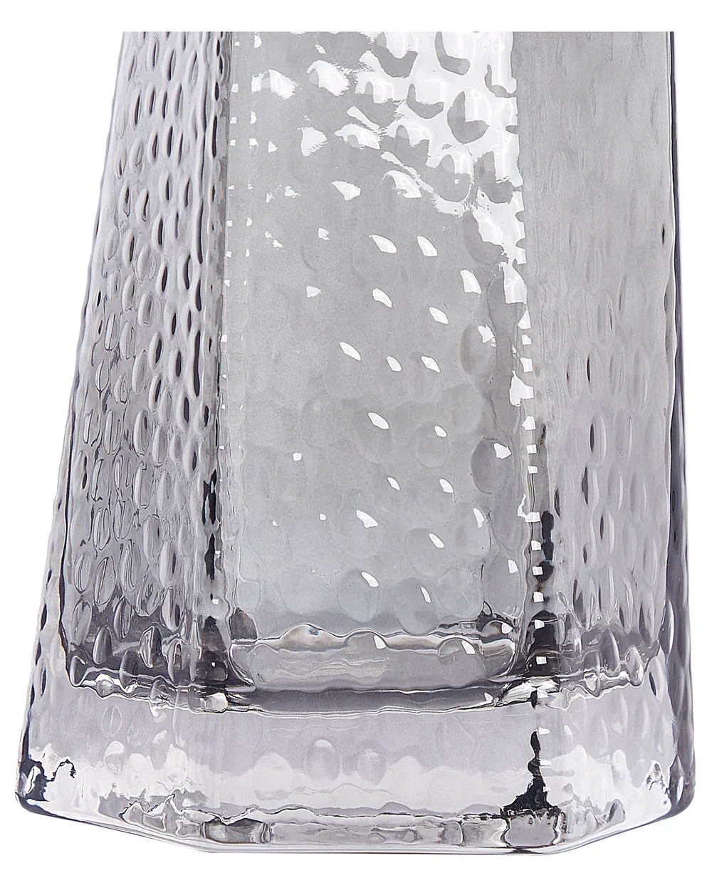 Blumenvase LILAIA 27 cm Glas Grau_838077