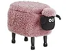 Tierhocker mit Stauraum SHEEP Schaf Stoff Rosa