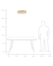 Deckenlampe MAGNO Naturfarben_871434