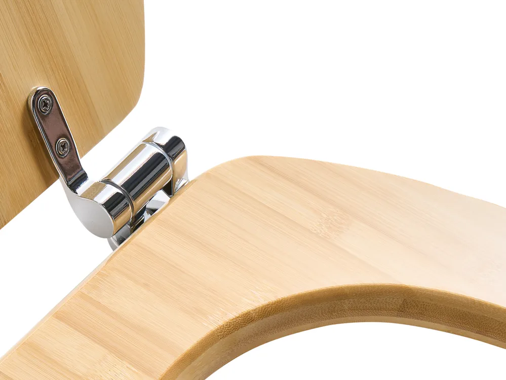 Toilet Seat CUAREIM Soft Close Bamboo Light Brown_1016518